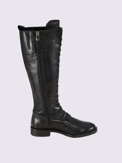 Bottes<Bottes à lacets cuir nappa de vache