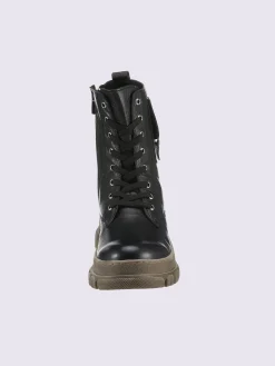 Bottines<Bottines à lacets cuir nappa de vache