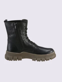 Bottines<Bottines à lacets cuir nappa de vache