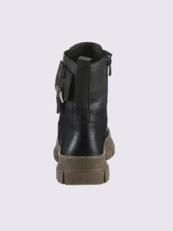 Bottines<Bottines à lacets cuir nappa de vache