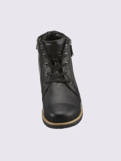 Bottines<Bottines à lacets cuir nappa de vache