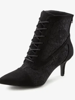 LASCANA Bottines<Bottines à lacets détails en dentelle tendance