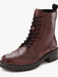 LASCANA Bottines<Bottines à lacets en cuir doux