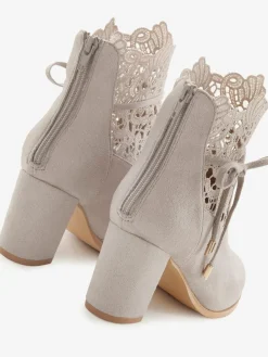 LASCANA Bottines<Bottines à talon haut superbe empiècement en dentelle féminin