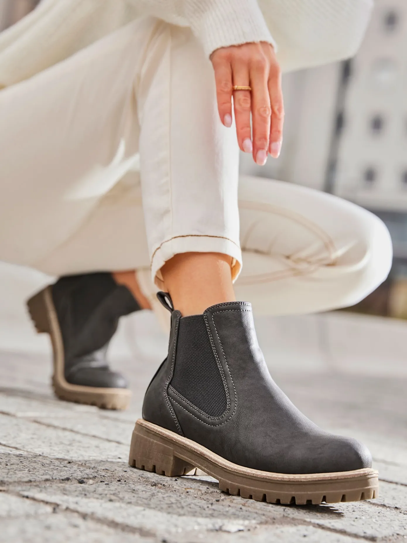 Bottines<Bottines matière synthétique