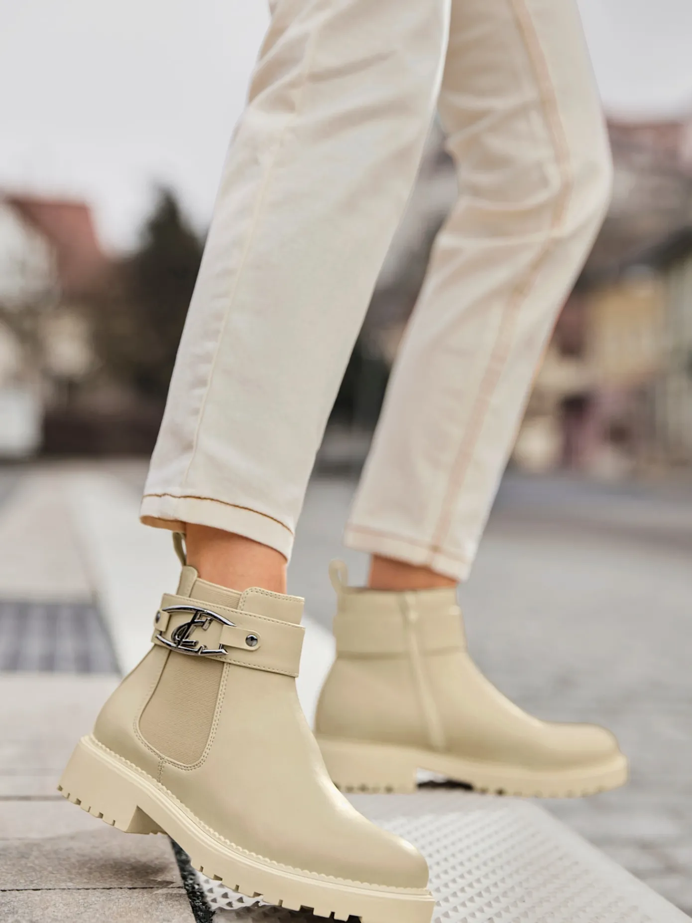 Bottines<Bottines matière synthétique