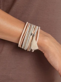 LASCANA Bijoux<Bracelet bandes multi-rangées avec houppe