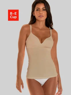 Nuance Soutiens Gorge<Caraco avec soutien-gorge à coques intégré haut classique avec soutien-gorge à coques sans armatures