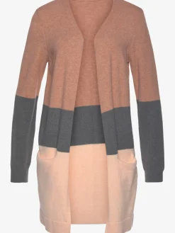 Vivance Gilets Et Cardigans<Cardigan longue veste en tricot légère avec rayures