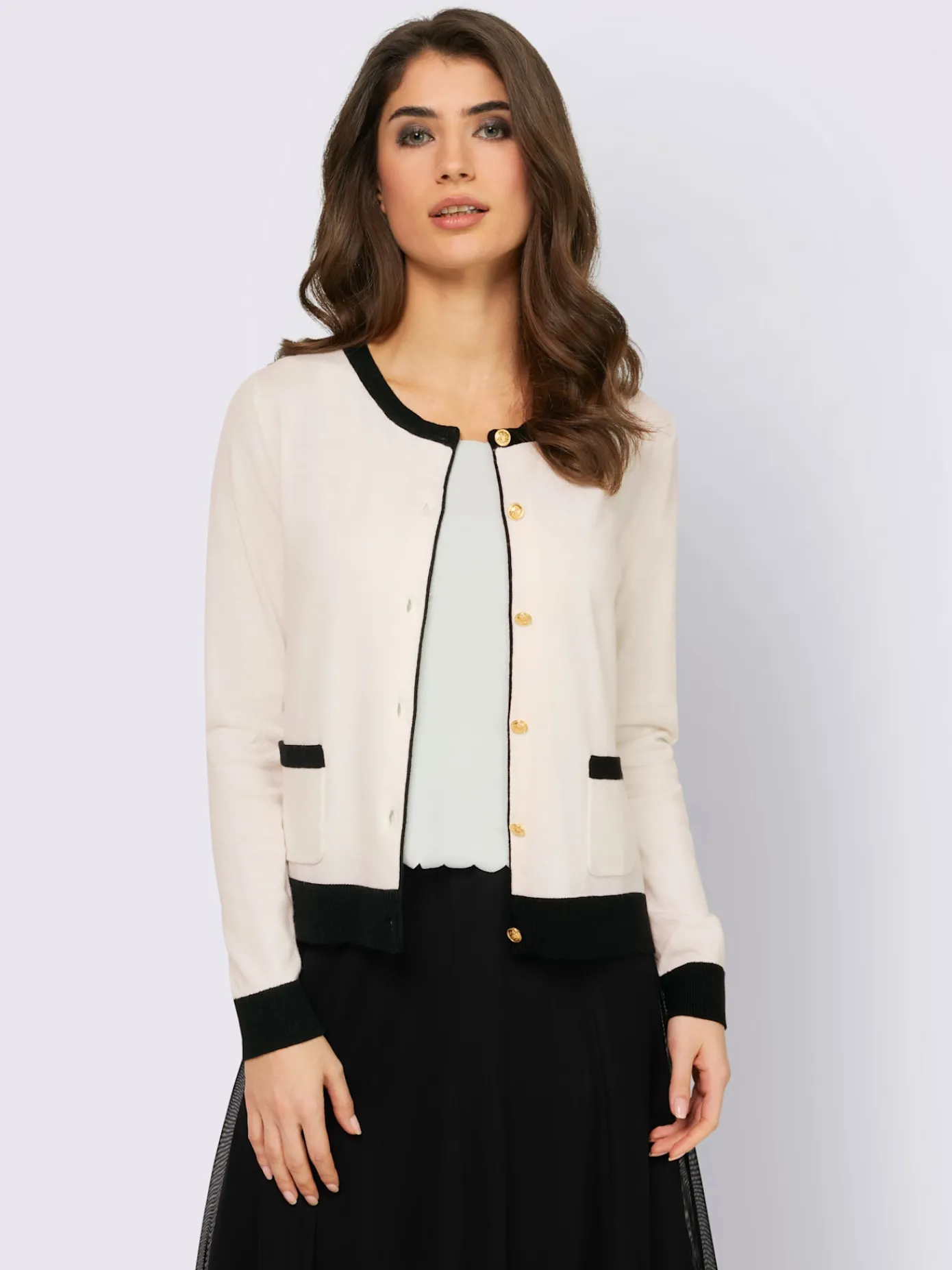 Ashley Brooke Gilets Et Cardigans<Cardigan veste en tricot, 2 poches