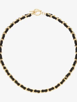 LASCANA Bijoux<Chaîne à maillons traversée d'une bande en tissu