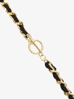 LASCANA Bijoux<Chaîne à maillons traversée d'une bande en tissu