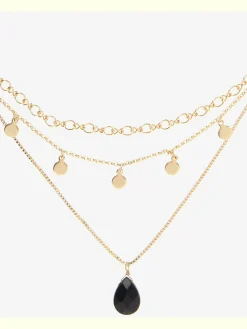 LASCANA Bijoux<Chaîne avec pendentif collier 3 rangées, effet superposé