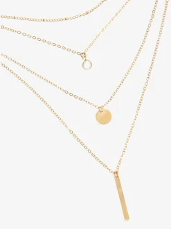 LASCANA Bijoux<Chaîne avec pendentif pendentif pendule et cercle réparti sur trois rangées