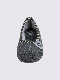 Pantoufles<Chaussons en feutre synthétique