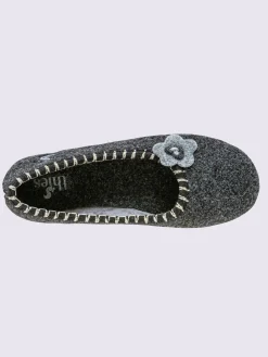 Pantoufles<Chaussons en feutre synthétique