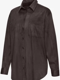 French Connection Chemisiers<Chemise à manches longues en synthétique velours