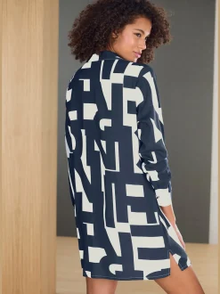 French Connection Chemises De Nuit<Chemise de nuit à col classique