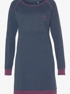 Vivance Dreams Chemises De Nuit<Chemise de nuit avec bords-côtes en fils teintés couleur fluo