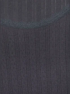 s.Oliver Chemises De Nuit<Chemise de nuit courte fantaisie en tricot ajouré