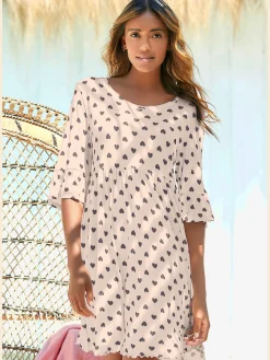 Vivance Dreams Chemises De Nuit<Chemise de nuit robe de nuit courte à motif