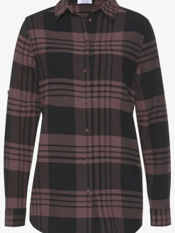 LASCANA Chemisiers<Chemisier à carreaux décontracté, col chemise