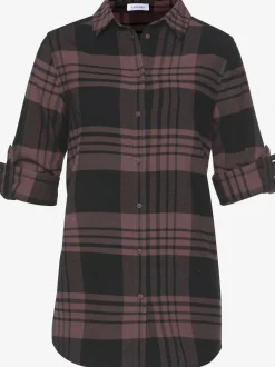 LASCANA Chemisiers<Chemisier à carreaux décontracté, col chemise