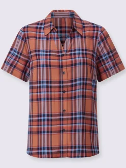 Collection L Chemisiers<Chemisier à carreaux pure viscose