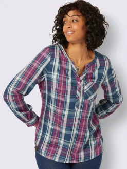 Collection L Chemisiers<Chemisier à carreaux pure viscose