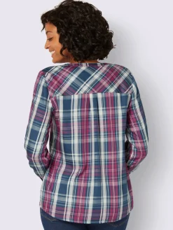 Collection L Chemisiers<Chemisier à carreaux pure viscose