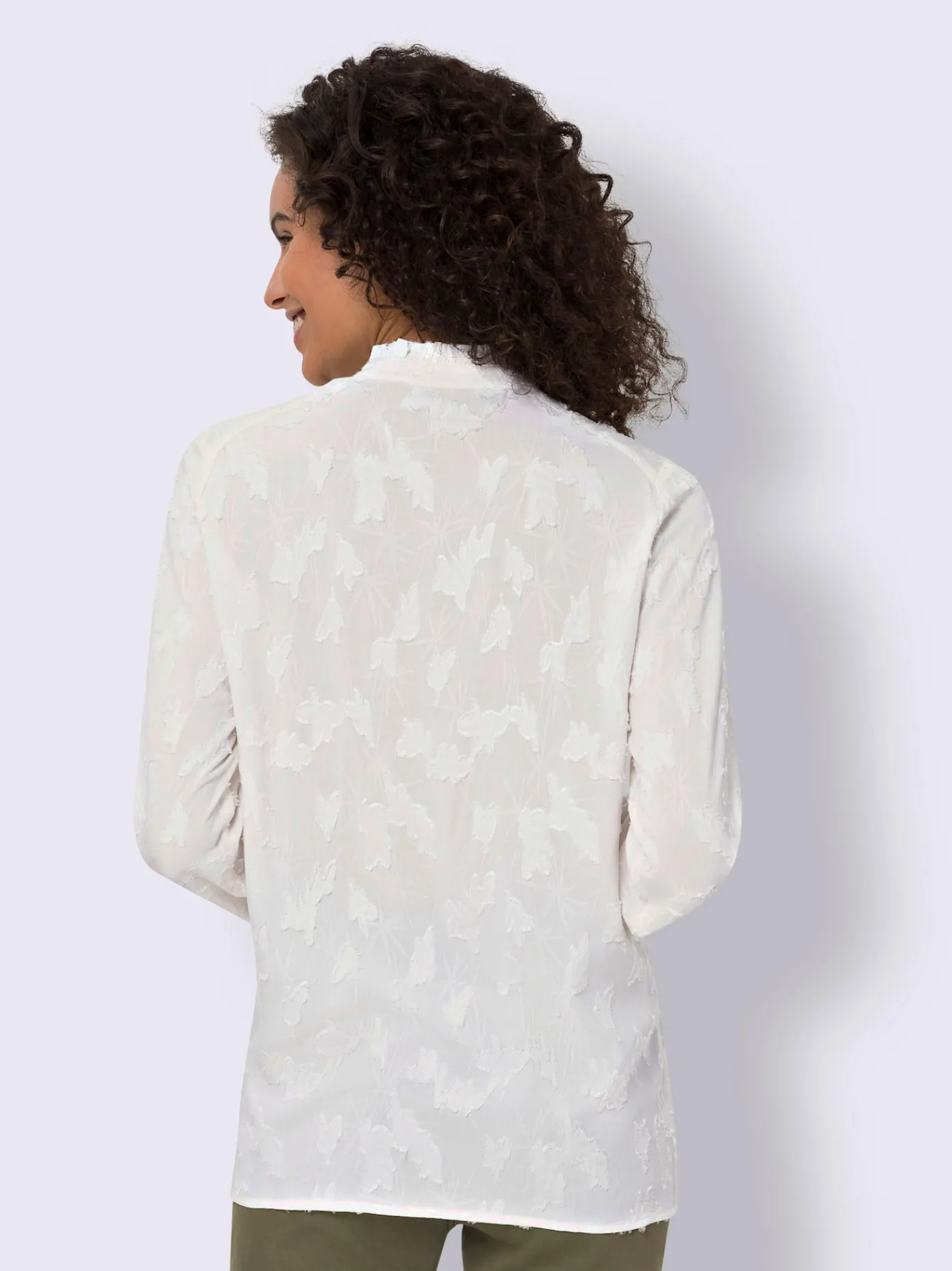 Linea Tesini Chemisiers<Chemisier à col montant pure viscose