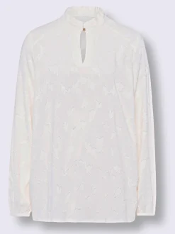 Linea Tesini Chemisiers<Chemisier à col montant pure viscose