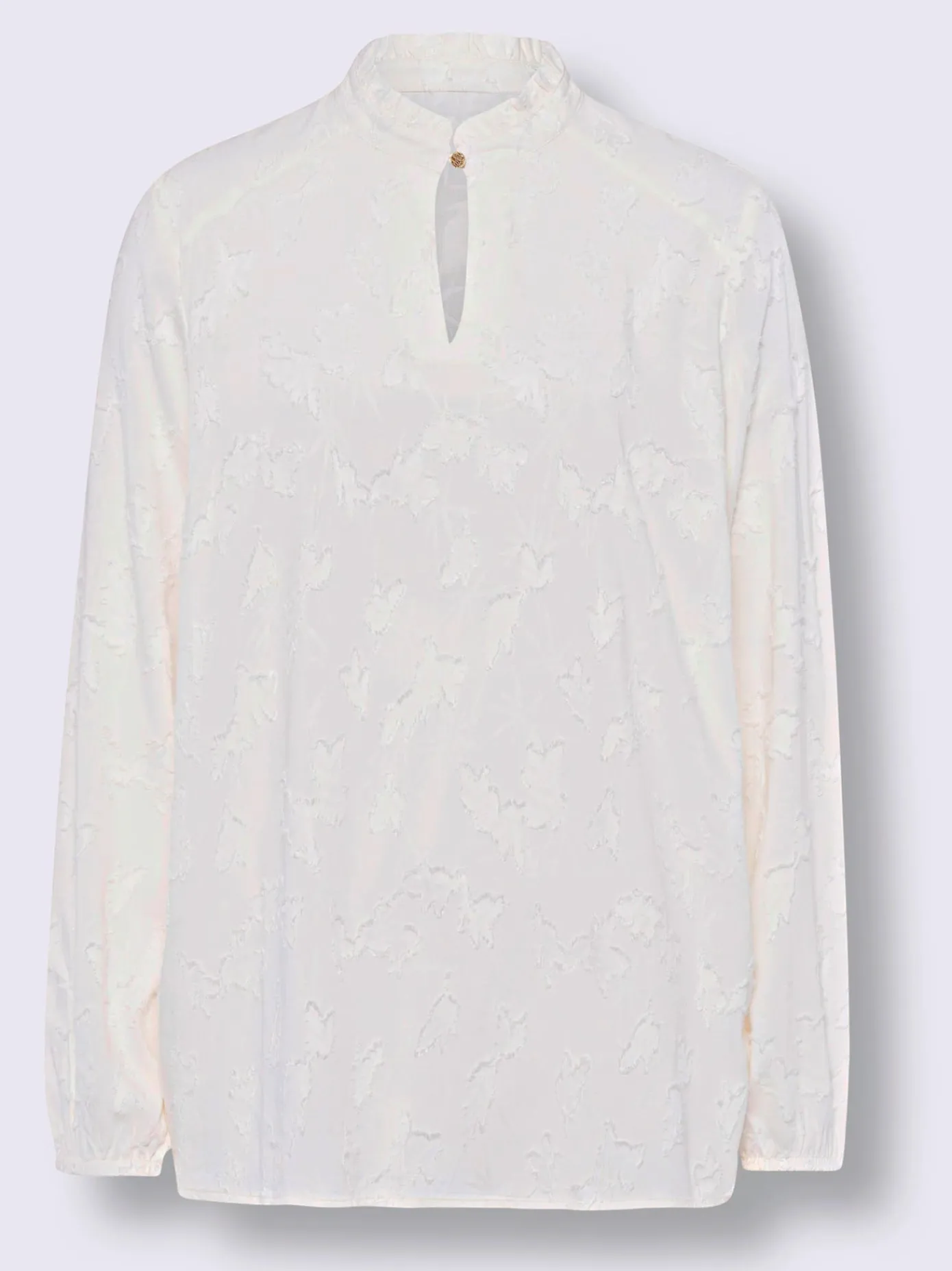 Linea Tesini Chemisiers<Chemisier à col montant pure viscose