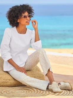 Linea Tesini Chemisiers<Chemisier à enfiler basque affinante