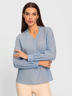 Rick Cardona Chemisiers<Chemisier à enfiler encolure décorative