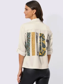 Chemisiers<Chemisier à enfiler œillets et ruban