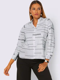 Creation L Chemisiers<Chemisier à enfiler mélange de cotons agréable à porter