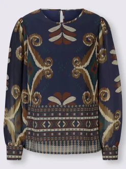 Linea Tesini Chemisiers<Chemisier à enfiler motif imprimé