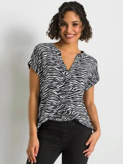 Chemisiers<Chemisier à enfiler pure viscose