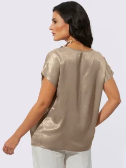 Creation L Chemisiers<Chemisier à enfiler revêtement métallique