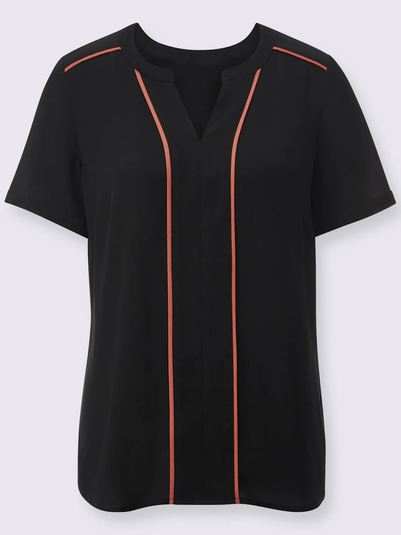 Creation L Chemisiers<Chemisier à manches courtes épaulettes devant et au dos