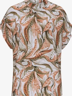 LASCANA Chemisiers<Chemisier à manches courtes chemisier imprimé avec petit col montant