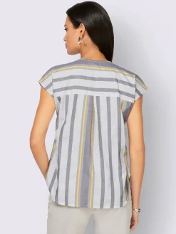 Creation L Chemisiers<Chemisier à manches courtes pull tendance en mélange de cotons doux