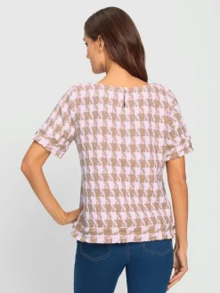 Ashley Brooke Chemisiers<Chemisier à manches courtes motif pied-de-poule