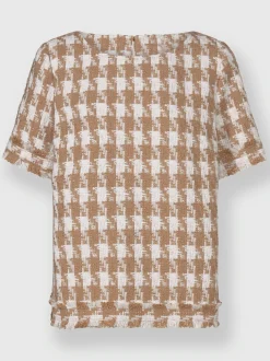 Ashley Brooke Chemisiers<Chemisier à manches courtes motif pied-de-poule