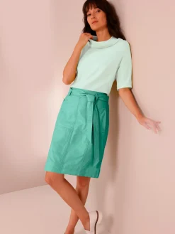 CREATION L PREMIUM Tenues De Cérémonie|Chemisiers<Chemisier à manches courtes mélange de modal doux