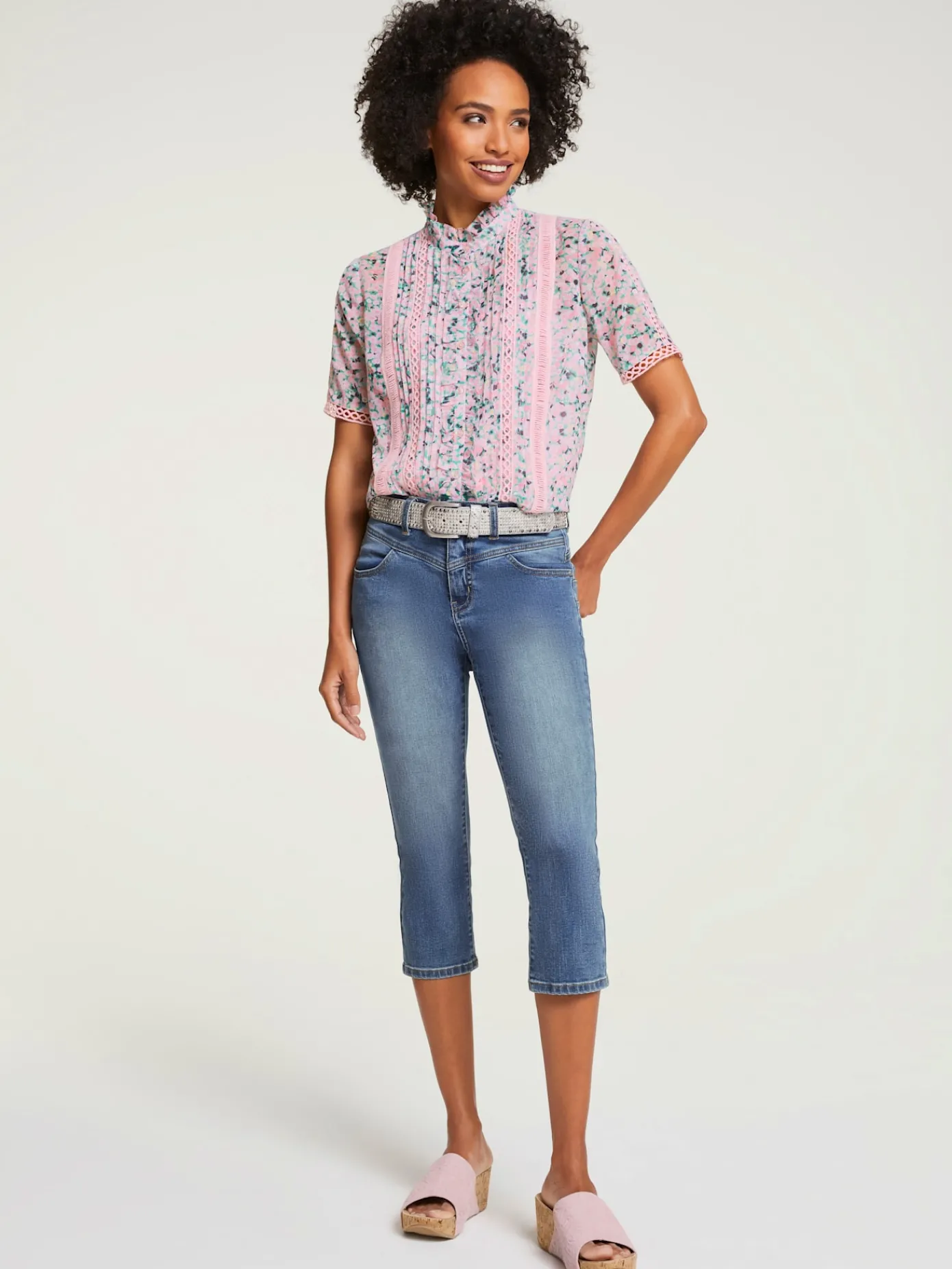 Linea Tesini Chemisiers<Chemisier à manches courtes chemisier moderne