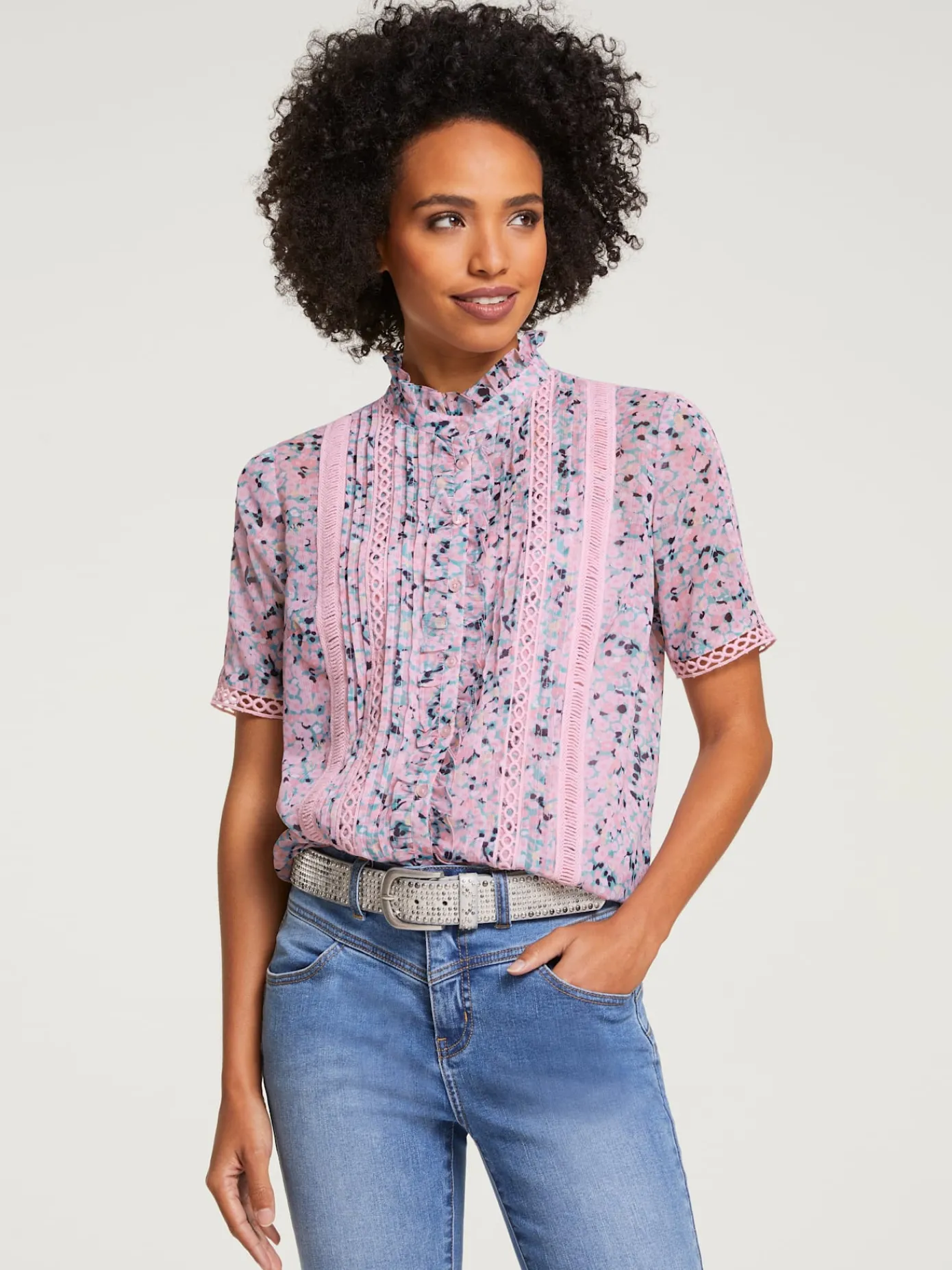 Linea Tesini Chemisiers<Chemisier à manches courtes chemisier moderne