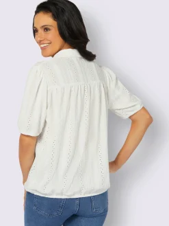 Chemisiers<Chemisier à manches courtes tissu structuré de qualité