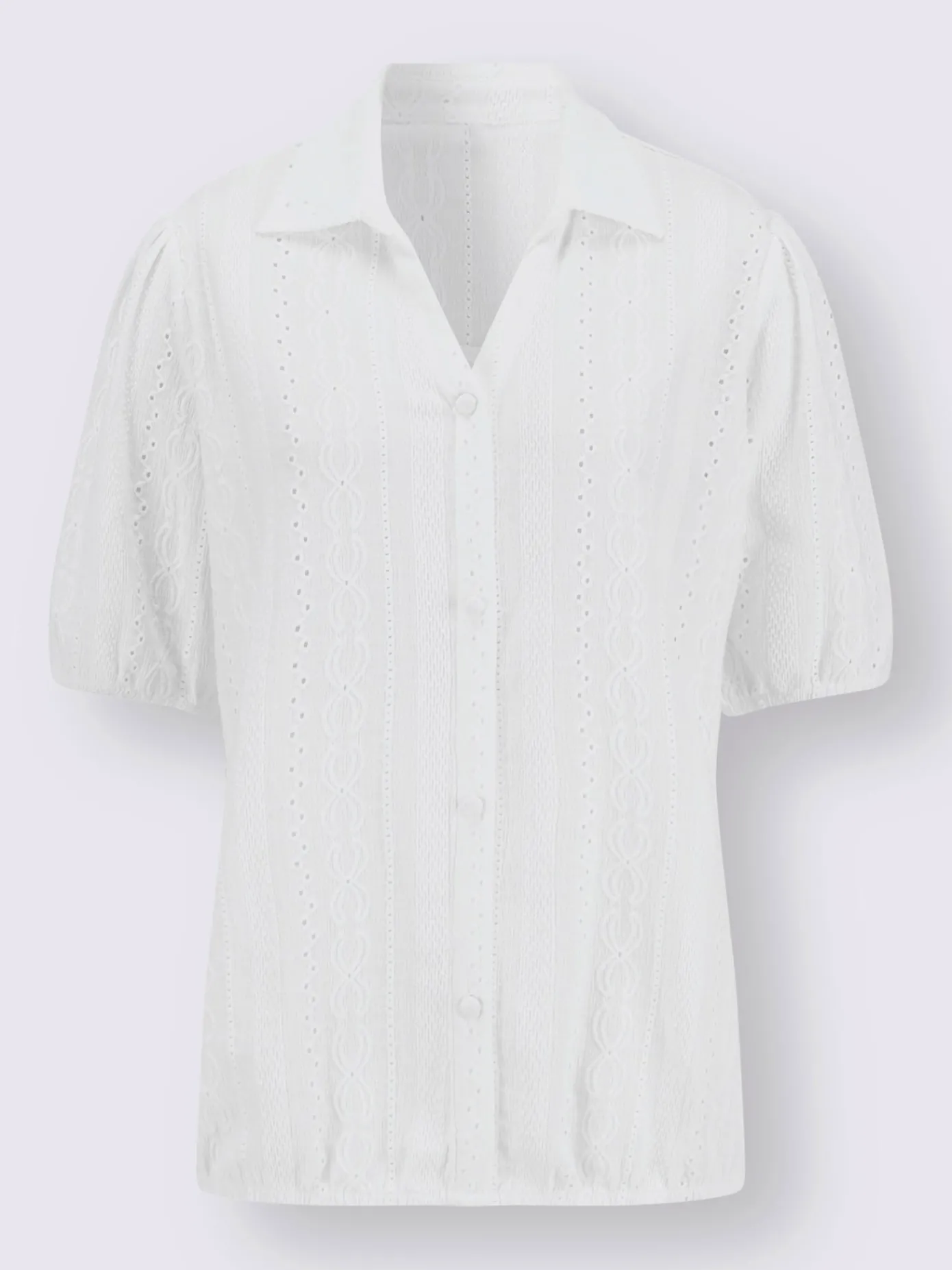 Chemisiers<Chemisier à manches courtes tissu structuré de qualité